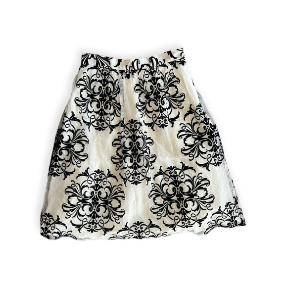 Chetta B skirt black white size 8 medium - Picture 3 of 9